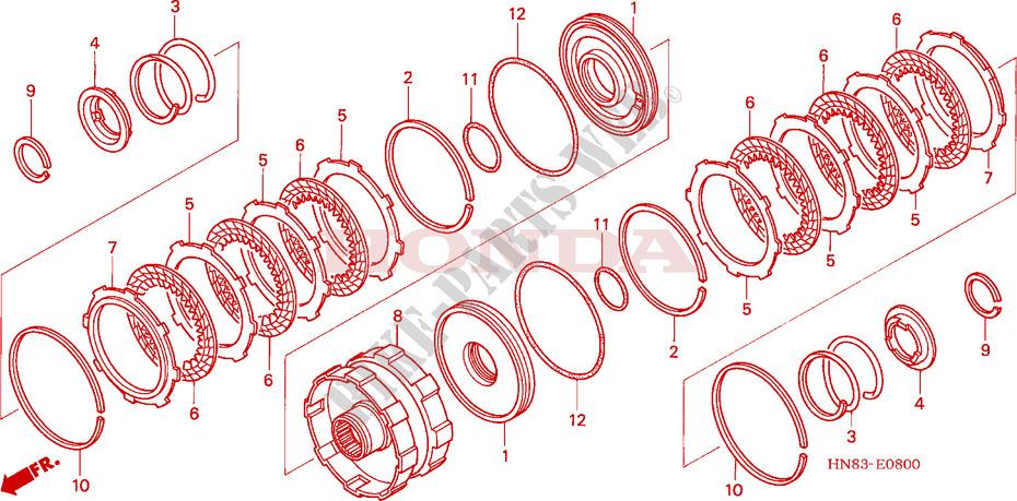 Embrague Honda rincon segunda tercera